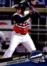 2014 Syracuse Chiefs Choice #19 Sandy Leon Caracas Venezuela VZ Baseball Card