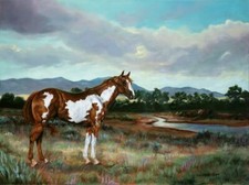 Ceramic Tile Mural Kitchen Backsplash - Standing Proud-Horse Equine Animal Art
