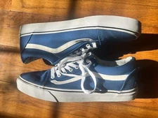 2015 vans Old skool canvas “true blue” size 11.5 men