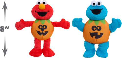 Sesame Street Elmo & Cookie Monster Small Halloween Plush 2-Pack Soft Toy New - Picture 4 of 5