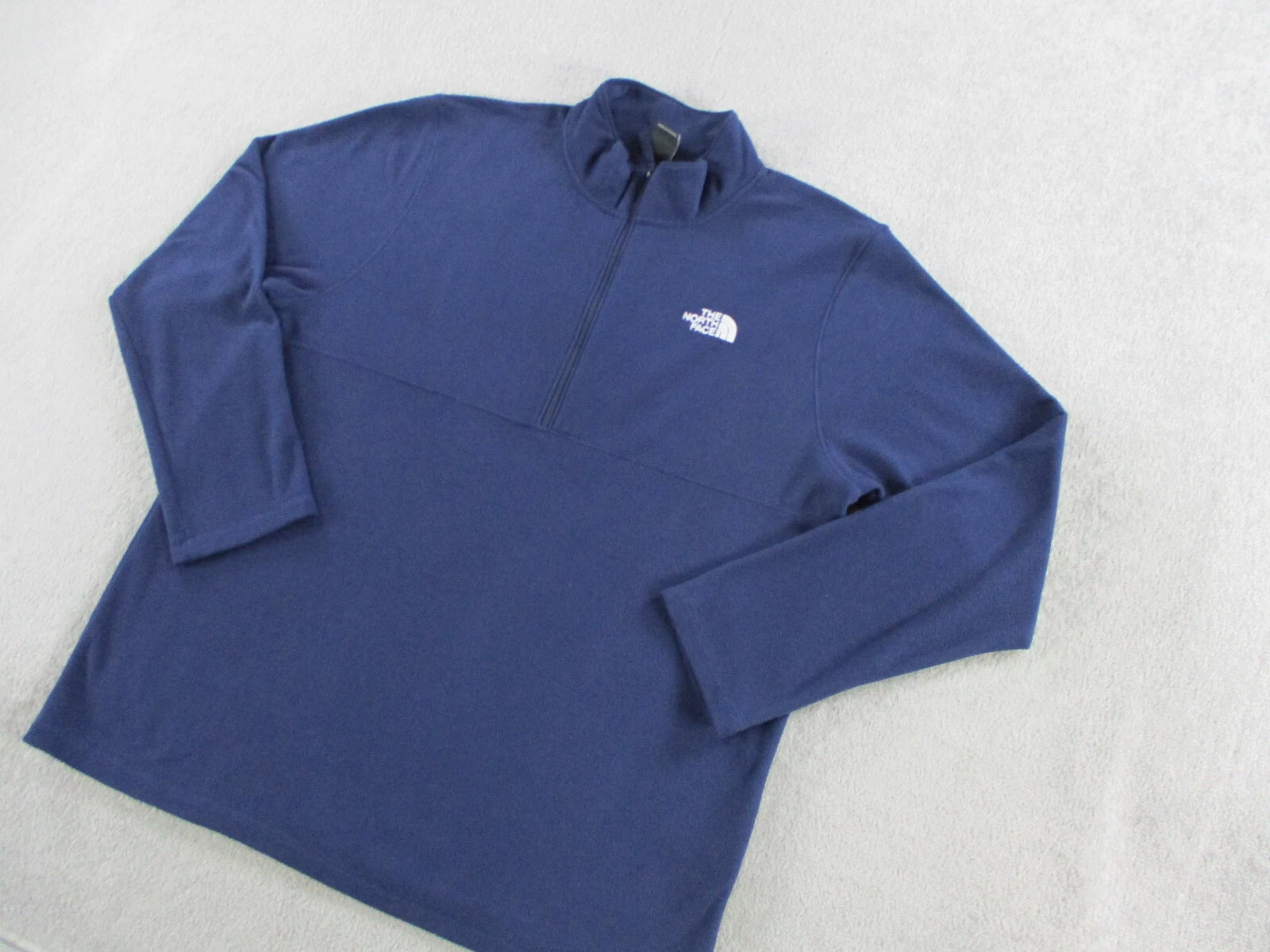 north-face fleece quarter zip mock pullover jacket
