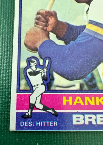 1976 Topps #550 Hank Aaron - Foto 5 di 6