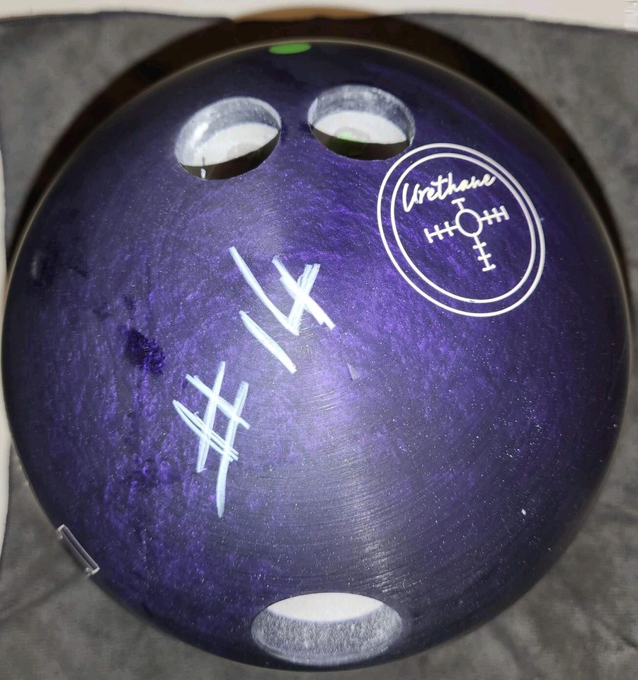 HAMMER PURPLE HAMMER URETHANE (USED) BOWLING BALL 14LBS eBay