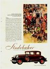 1929 Studebaker Vintage Print Ad President Straight Eight Victoria Fox Hound