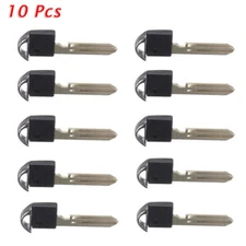 Lot 10 Smart Key Uncut Blank Insert Emergency Blade Repalce for Infiniti Nissan