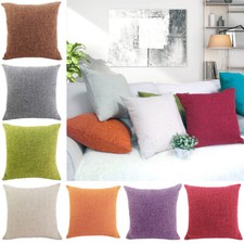 Simple Cushion Cover Linen Cotton Office Home Sofa Car Decoration Pillowcase
