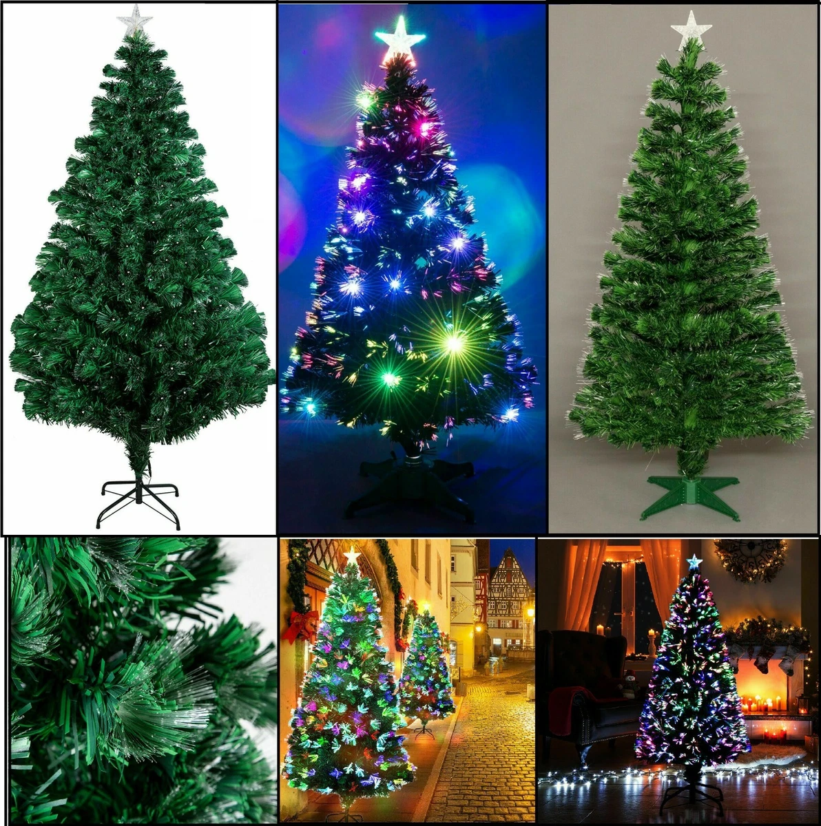 Christmas tree with led sale color changing lights
