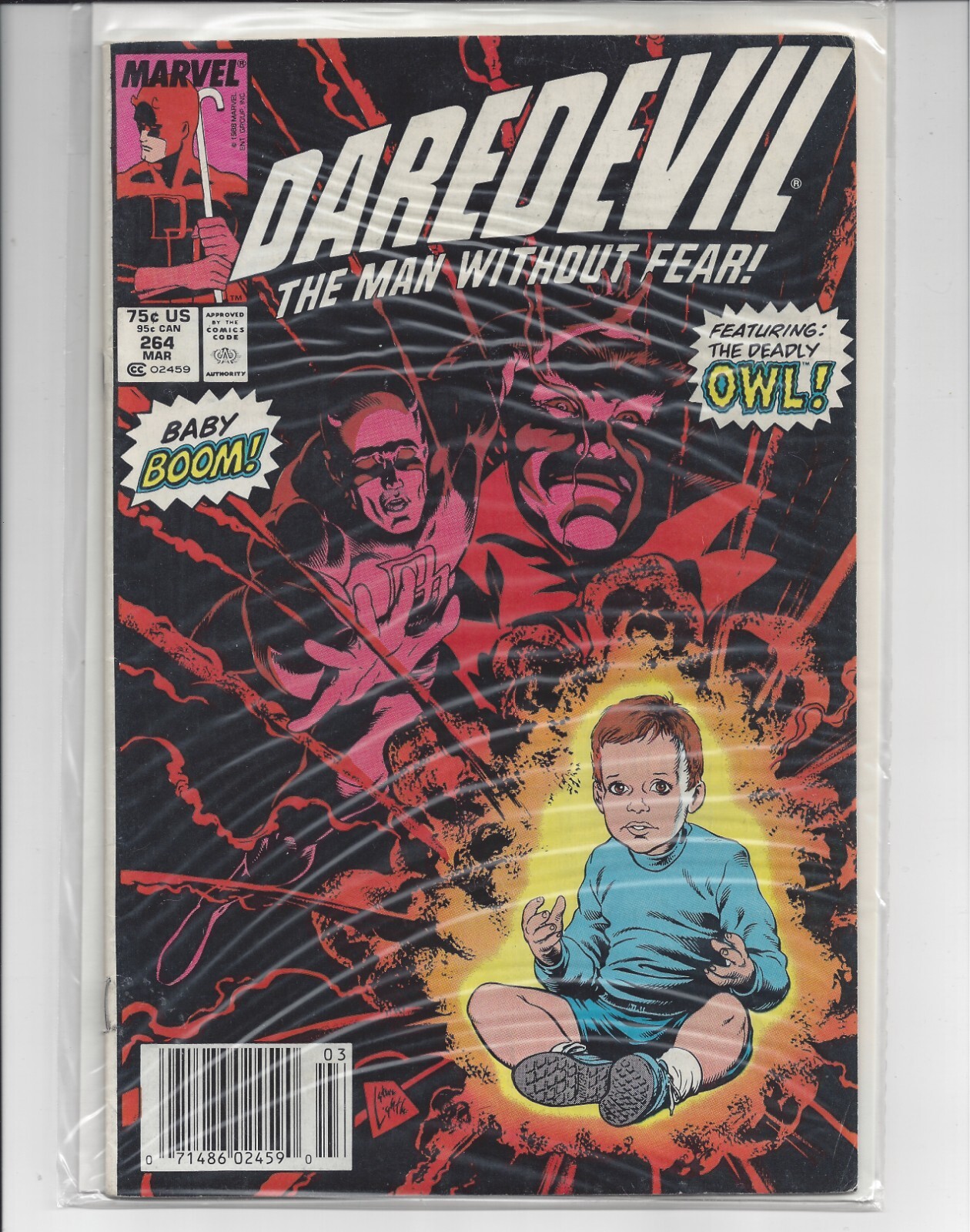 Daredevil #264 1989 Marvel Comics News stand Variant 