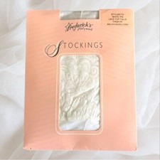 Vintage Frederick  s of Hollywood Tulle Lace Top Thigh Highs Size Petite Small