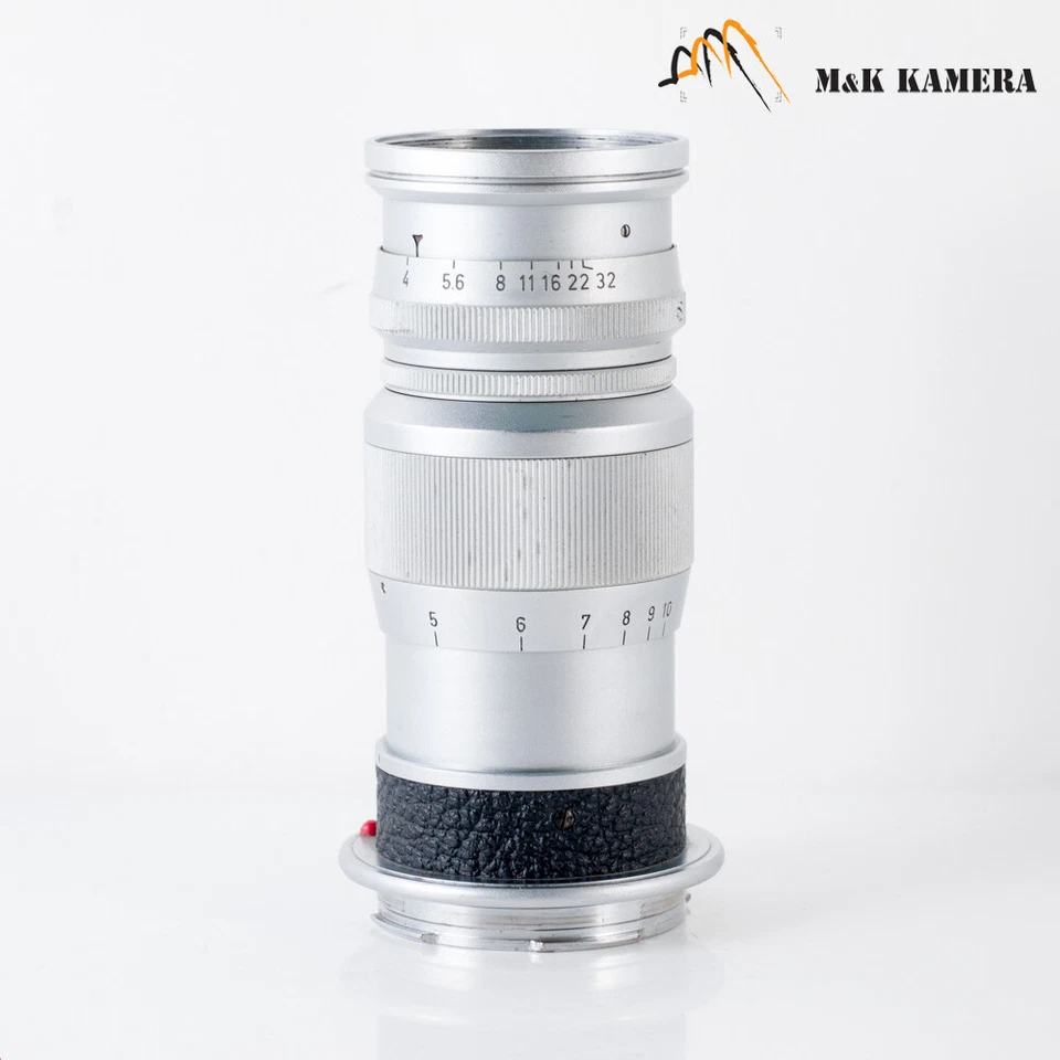 Объектив LEITZ Leica Elmar M 90 мм/F4.0 серебристый год 1956 Германия #502 - Изображение 3 из 4