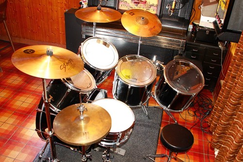 Schlagzeug/Drumset Pearl ALL MAPLE SHELL gebraucht Schwarz - Bild 4 von 11