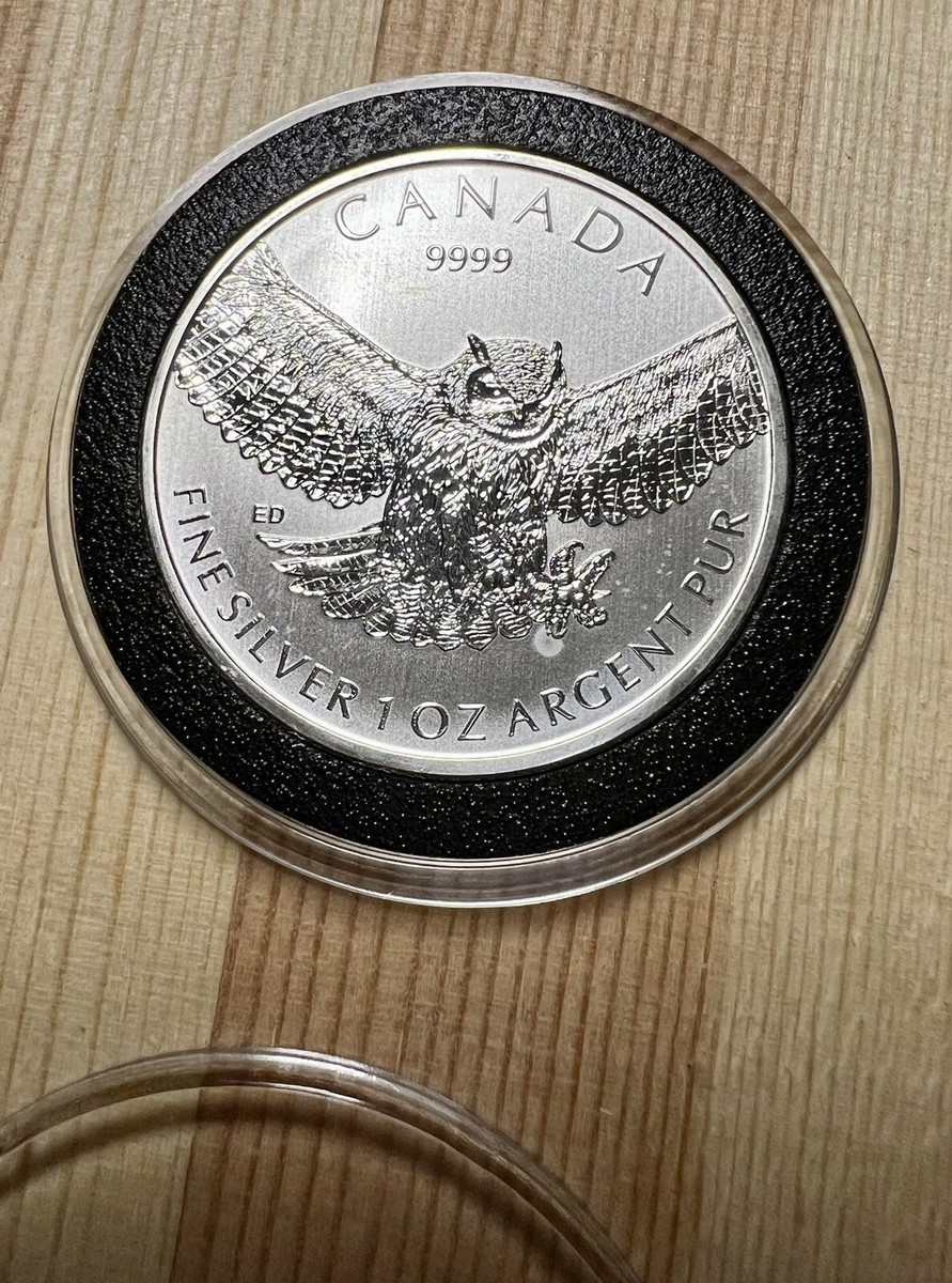 2015年　カナダ　銀貨　1OZ レア 2015 カナダ 獲物を狙う鳥シリーズ 銀貨 1オンス アメリカ