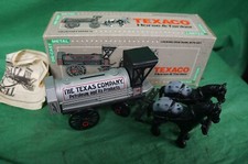 ERTL Texaco Horse  Tanker Die Cast Bank 1991 8 W/Box