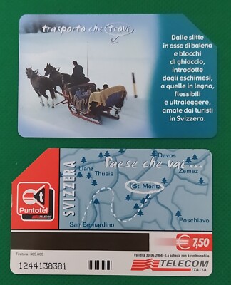 Rara Scheda telefonica usata Trasporto che trovi Paese che vai Svizzera da  7,50