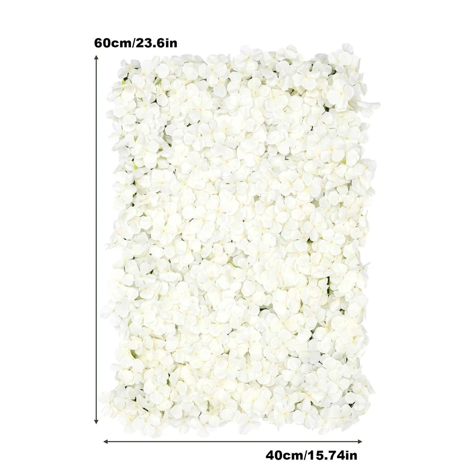 20 peças painel de parede de flor de hortênsia artificial para parede de fundo de festa de casamento - Imagem 3 de 4