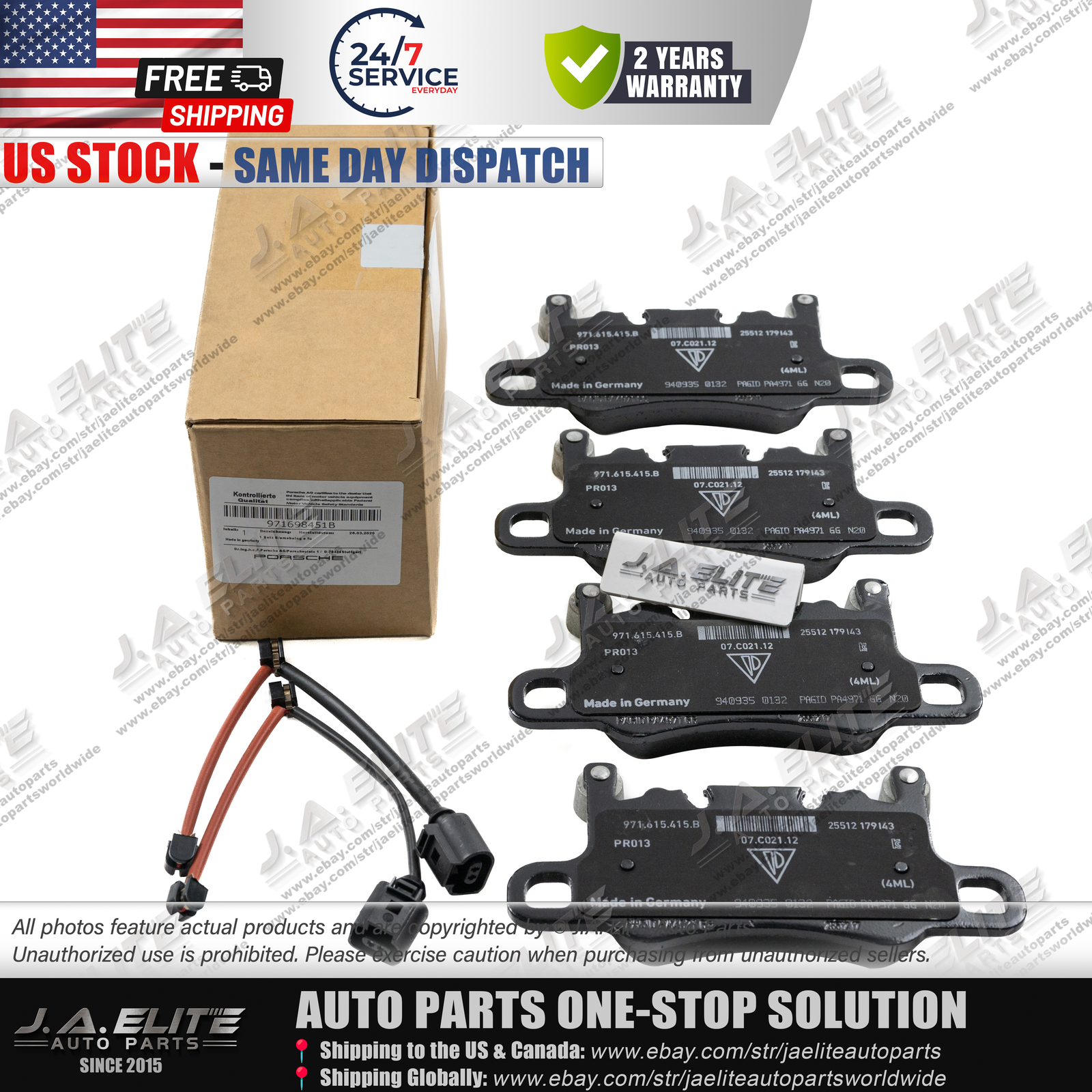 Genuine Rear Brake Pads for Bentley Continental GT Flying Spur(2018+) 971698451B