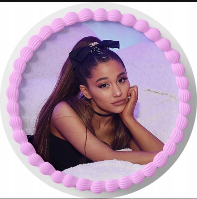 Ariana Grande Essbar Tortenaufleger Torte Tortenbild Zuckerbild + TEXT