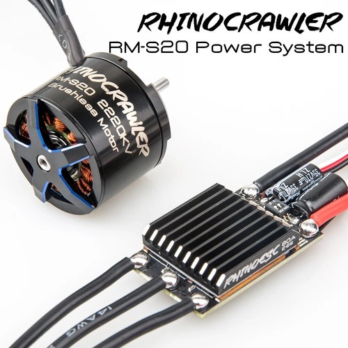 RhinoESC RC 540 AM32 ESC 80A bürstenloser Motor Combo Raupenraupe Auto Axial SCX10 TRX-4 - Bild 37 von 37