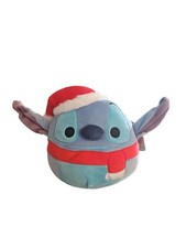NWT Squishmallows 8" Disney Stitch With Santa Hat