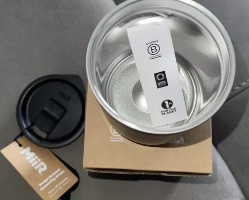 6 MiiR 12oz VI Camp Slide Lid Cup Silver 3D Tech Cold Hot Stainless Thermo BPA 6