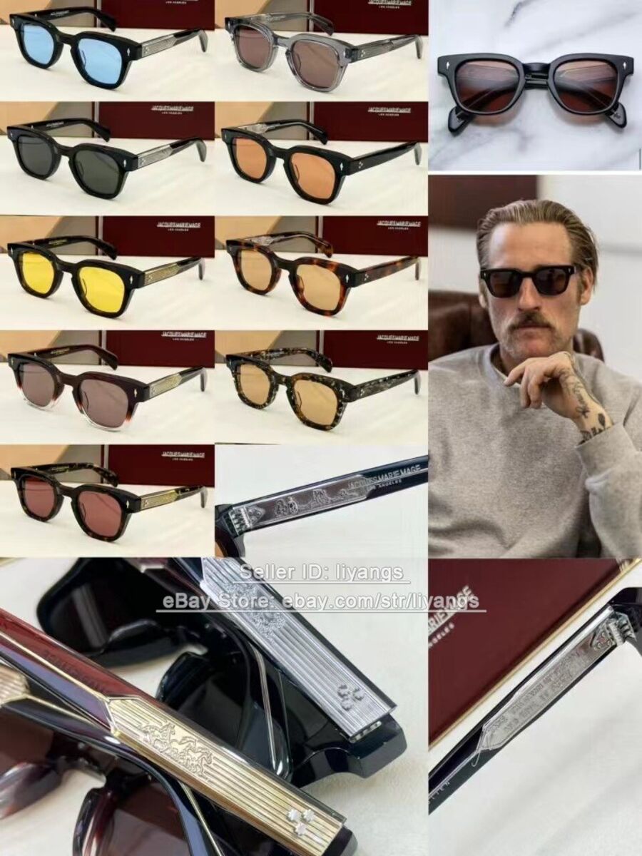 Jacques Marie Mage Julien Unisex Sunglasses 47□25-146 Black Jacques Marie Mage Julien Unisex Sunglasses 47□25-146 Black
