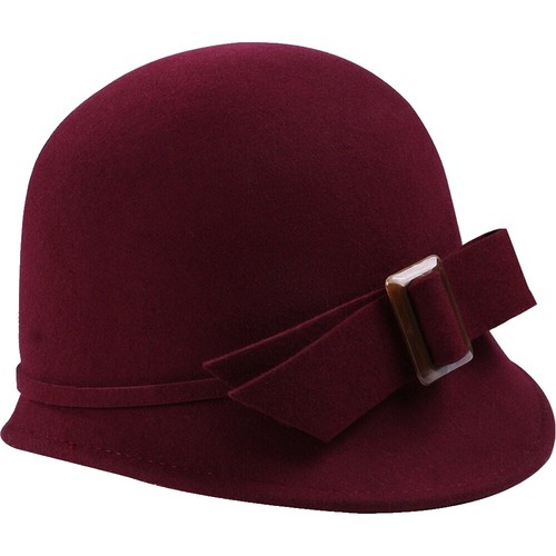 Vintage Adolfo II New York Paris Black Red Trim Bowler Hat  display picture 2
