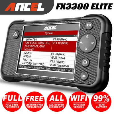 Automotive OBD2 Scanner Car Diagnostic Tool ABS SRS Code Reader All System Scan