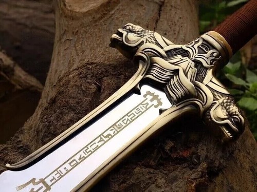 Handmade Scottish Claymore Sword, Medieval Sword, Battle Ready Viking Sword Gift - Picture 3 of 4