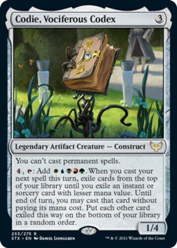 CODIE, VOCIFEROUS CODEX X 1 N/M STRIXHAVEN SCHOOL OF MAGES MAGIC THE GATHERING - Picture 1 of 1
