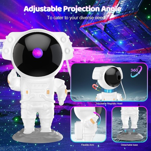 Star Projector Galaxy Light for Bedroom with Timer and Remote Night Light Kids - Picture 5 of 6