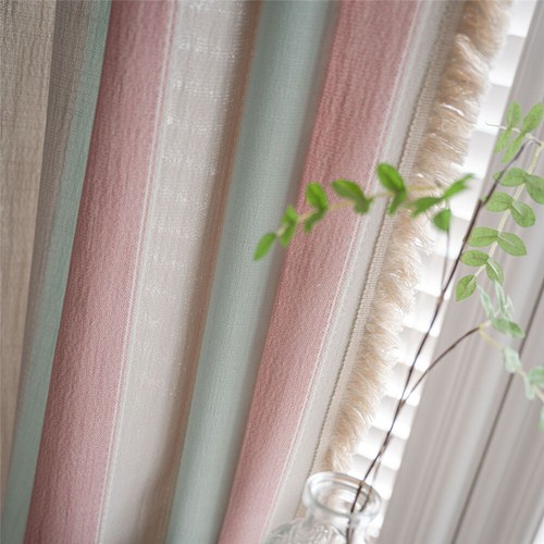 Modern Stripe Tassel Curtain Living Room Window Drape Valance New - Picture 79 of 138