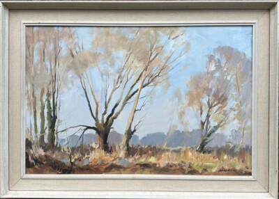 Edward Wesson (britisch 1910-1983): 'The Edge of the Wood', Öl auf Leinwand