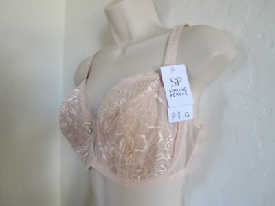 SIMONE PERELE PROMOSSE FULL CUP UNDERWIRE BRA:  32G #12H322, PETAL, NWT $115