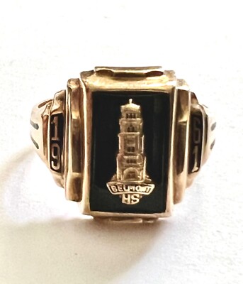 USA VINTAGE 1961 Herff Jone 10Kカレッジリング USA VINTAGE 1961 Herff Jone 10Kカレッジリング