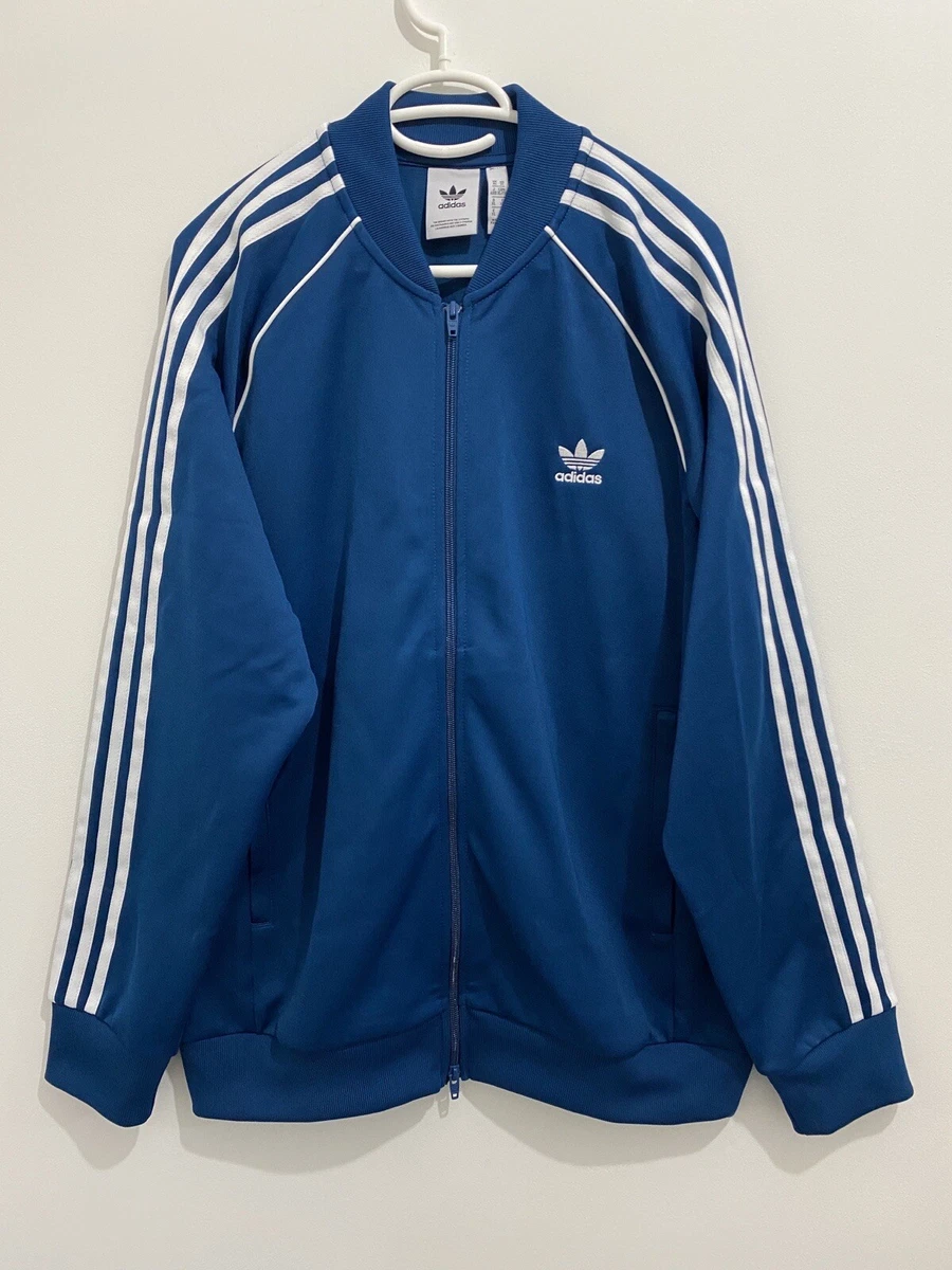 Adidas Originals Superstar Track Jacket Marine White Size XL DV1513 eBay