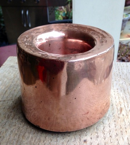 Antique Copper Temple & Crook Ironmongers Round Pipe Mold London