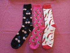 3-Pack Women's  Girl's Novelty Socks New-Assorted Themes-Fast Shipping 