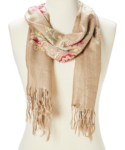 Sciarpa Donna Pashmina Cashmere Acrilico Paisley Scialle Scialle Ricamata Sciarpe Avvolgi - Foto 9 di 16
