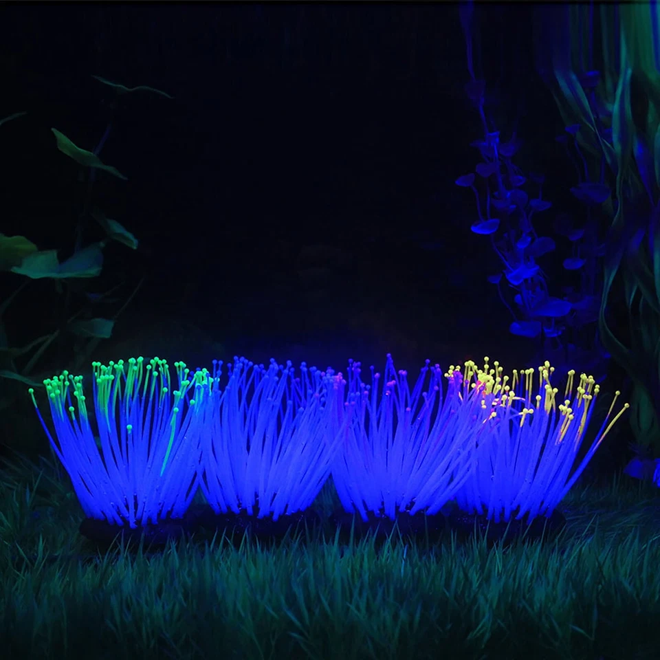 Silicone Simulated Sea Anemone Decora Luminous Fish Tank Landscaping Decoration - Image 3 of 4