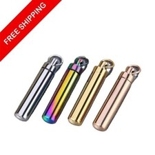 Stainless Steel Cremation Memorial Keepsake Ash Urn Holder Necklace with chain