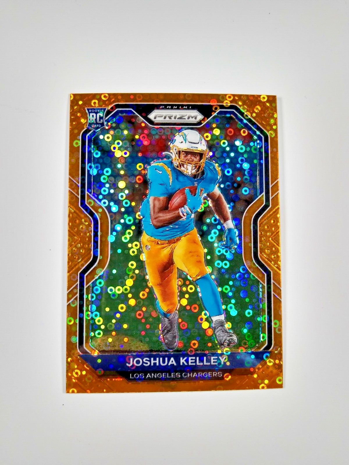 2020 Panini Prizm Orange Disco Prizm Joshua Kelley #326 Rookie RC