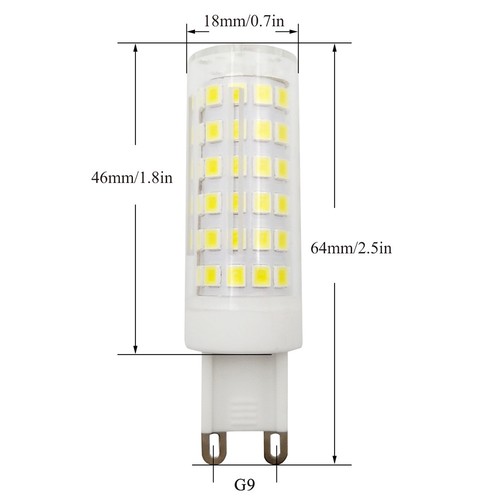2pcs/10pcs G9 LED bulb 8W 220~240V 78-2835 SMD Ceramics Light Crystal Lamp - Picture 3 of 10