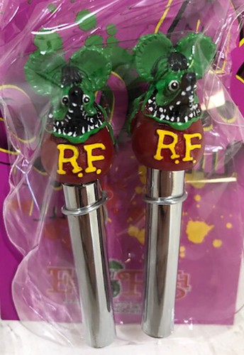 Manopole di chiusura porta Rat Fink verdi - Foto 2 di 3