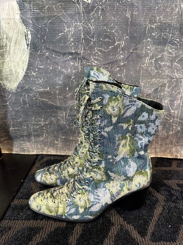 Free People Hastings Lace-Up Heel Boots Size 9.5 - Picture 5 of 6