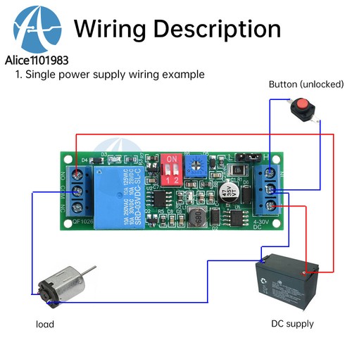 DC 4-30V Power Adjustable Delay Relay Timer Control Module Trigger Delay Switch - Picture 10 of 20