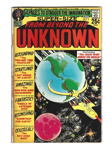 Vintage DC Comics From Beyond the Unknown Mar. 1971 The Man Who Moved The World