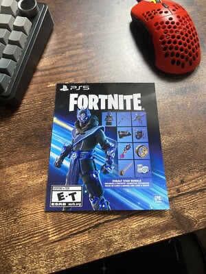 PS5 Exclusive Fortnite Cobalt Star Bundle Code + 1000 V Bucks UNUSED