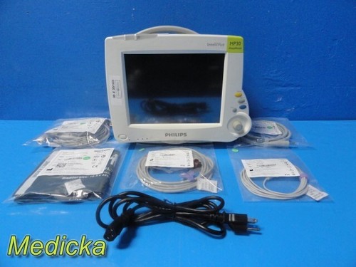 2013 Philips Intellivue MP30 Anesthesia Monitor W/ NEW Leads & MMS Module~35165 - Picture 14 of 23