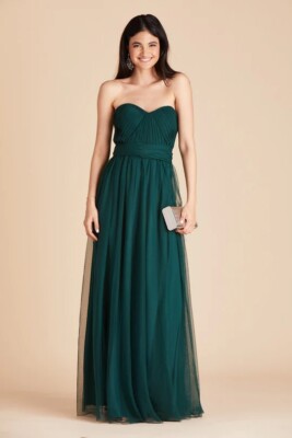 emerald green convertible dress Birdy Grey CHRISTINA Medium NEW NWT Bridesmaid Bride Color:Summer Melon denim shorts R A W B evening party or other