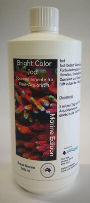 Coral Reef Aqua Marina Bright Color Jod 500ml - für Korallen Aquarien